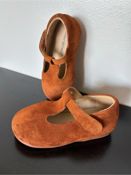 Otter Momo Other - Otter Momo Cognac Suede Mary Jane T-Strap Shoes Size 6 Toddler